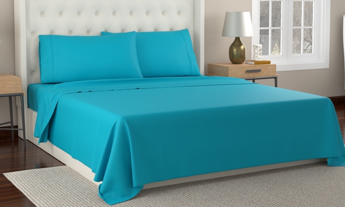 Kathy Ireland 300 Thread Count Organic Cotton Percale Sheet Set