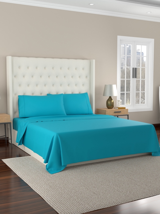 Kathy Ireland 300 Thread Count Organic Cotton Percale Sheet Set