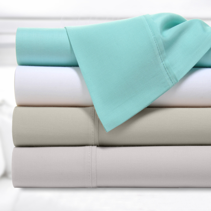 Kathy Ireland 300 Thread Count Organic Cotton Percale Sheet Set