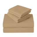 Full/Double Fawn Kathy Ireland 6 Piece Brushed Microfiber Sheet Set