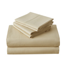 Queen Beige Kathy Ireland 6 Piece Brushed Microfiber Sheet Set