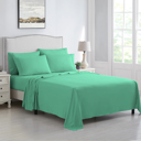 Queen Forest Green Kathy Ireland 6 Piece Brushed Microfiber Sheet Set