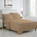 Queen Sepia Kathy Ireland 6 Piece Brushed Microfiber Sheet Set