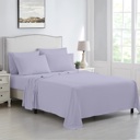 Twin Lavender Kathy Ireland 6 Piece Brushed Microfiber Sheet Set