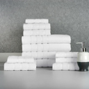  Bibb Home 12 Piece Egyptian Cotton Towel Set