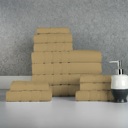 12-piece Popcorn Linen Bibb Home 12 Piece Egyptian Cotton Towel Set