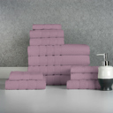  Bibb Home 12 Piece Egyptian Cotton Towel Set