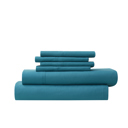 California King Teal Bamboo 6-Piece Luxury Sheet Set