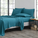 King Teal Bamboo 6-Piece Luxury Sheet Set