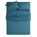 King Teal Bamboo 6-Piece Luxury Sheet Set