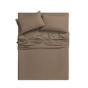 Queen Chocolate Bamboo 6-Piece Luxury Sheet Set