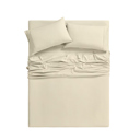 Queen Khaki Bamboo 6-Piece Luxury Sheet Set
