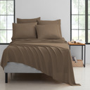 Twin Chocolate Bamboo 6-Piece Luxury Sheet Set