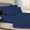 Twin Navy Bamboo 6-Piece Luxury Sheet Set