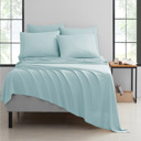 Twin XL Aqua Bamboo 6-Piece Luxury Sheet Set