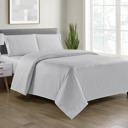 Twin Chevron Embossed - Silver Bamboo 4 Piece Luxury Chevron Embossed Sheet Set