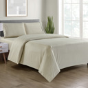 Twin Chevron Embossed - Taupe Bamboo 4 Piece Luxury Chevron Embossed Sheet Set