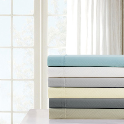 Kathy Ireland Chevron Embossed Microfiber 4 Piece Sheet Set