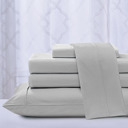 King Silver Kathy Ireland Chevron Embossed Microfiber 4 Piece Sheet Set