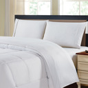 Queen White Kathy Ireland Chevron Embossed Microfiber 4 Piece Sheet Set