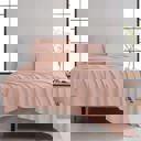 Queen Blush Kathy Ireland Twill Weave Luxury 4-Piece Sheet Set
