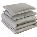 King Oxford Bibb Home 1800 Series Egyptian Luxury 3 pc Duvet Cover Set