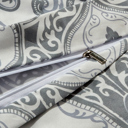 Twin Damask Bibb Home 1800 Series Egyptian Luxury 3 pc Duvet Cover Set