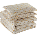 Twin Melange Bibb Home 1800 Series Egyptian Luxury 3 pc Duvet Cover Set