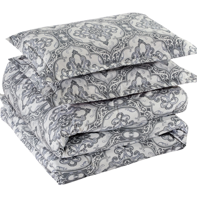 Bibb Home 4 pc Duvet & Down Alternative Comforter Set