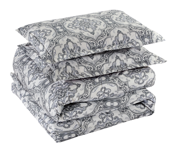 Bibb Home 4 pc Duvet & Down Alternative Comforter Set