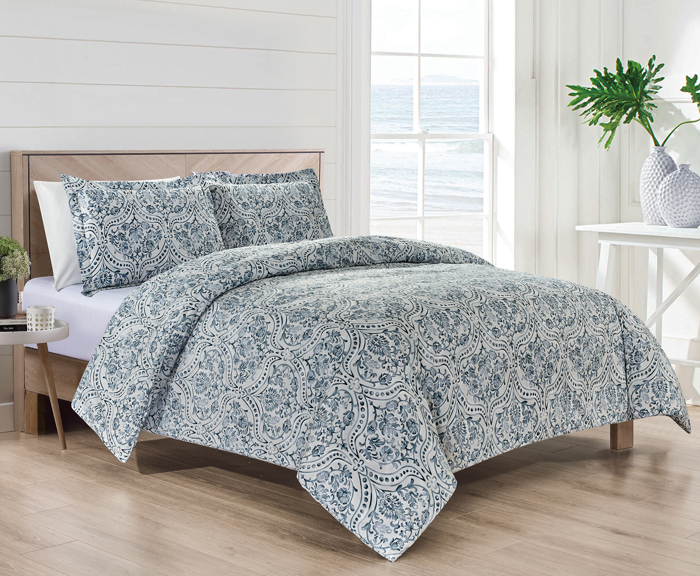 Bibb Home 4 pc Duvet & Down Alternative Comforter Set