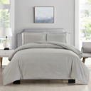 King Oxford Bibb Home 4 pc Duvet & Down Alternative Comforter Set
