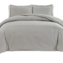 King Oxford Bibb Home 4 pc Duvet & Down Alternative Comforter Set