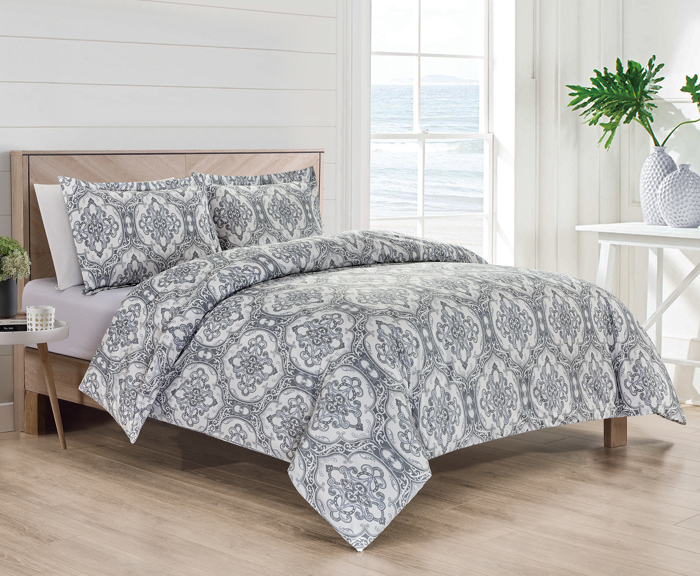 Bibb Home 4 pc Duvet & Down Alternative Comforter Set