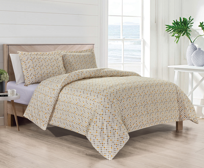 Bibb Home 4 pc Duvet & Down Alternative Comforter Set
