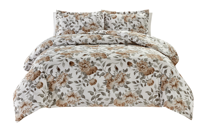 Bibb Home 4 pc Duvet & Down Alternative Comforter Set