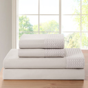 Full/Double Ivory Bamboo 4 Piece 1800 Thread Count luxurious Ultra-soft Waffle Hem Sheet Set
