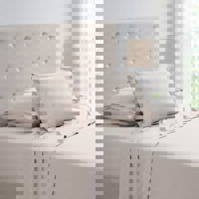 Kathy Ireland 4 Piece Waffle Hem Sheet Set