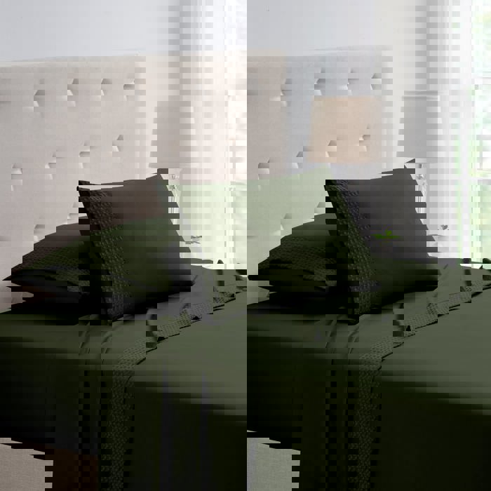 Kathy Ireland 4 Piece Waffle Hem Sheet Set