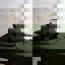 Queen Sage Kathy Ireland 4 Piece Waffle Hem Sheet Set