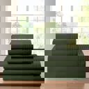 Queen Sage Kathy Ireland 4 Piece Waffle Hem Sheet Set