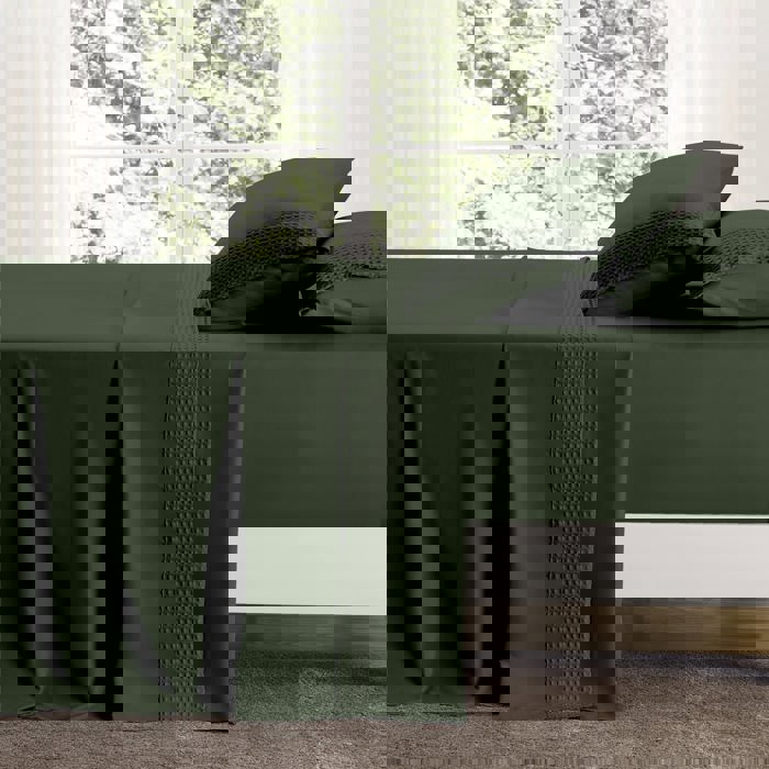 Kathy Ireland 4 Piece Waffle Hem Sheet Set