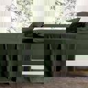 Twin Sage Kathy Ireland 4 Piece Waffle Hem Sheet Set