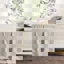 Twin Taupe Kathy Ireland 4 Piece Waffle Hem Sheet Set