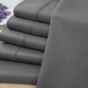 King Grey US Army 6 Piece Embossed Check Sheet Set