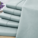 Twin Aqua US Army 6 Piece Embossed Check Sheet Set