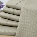 Twin Taupe US Army 6 Piece Embossed Check Sheet Set