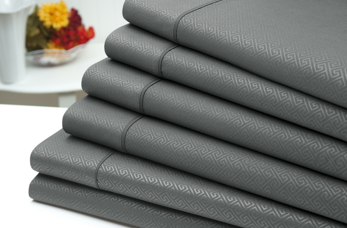 US Army 6 Piece Embossed Greek Key Sheet Set