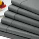 Full/Double Grey US Army 6 Piece Embossed Greek Key Sheet Set