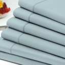 Twin Aqua US Army 6 Piece Embossed Greek Key Sheet Set